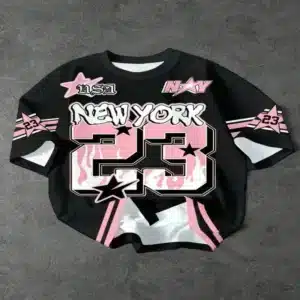 Camisa Oversize negra tipo Jersey